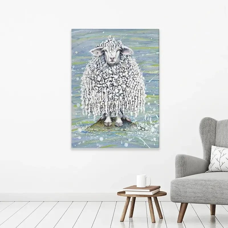 Ethel's Seaside Visit Canvas Print Ethel's Seaside Visit Canvas Print wall art product Maggie Vandewalle - Independent