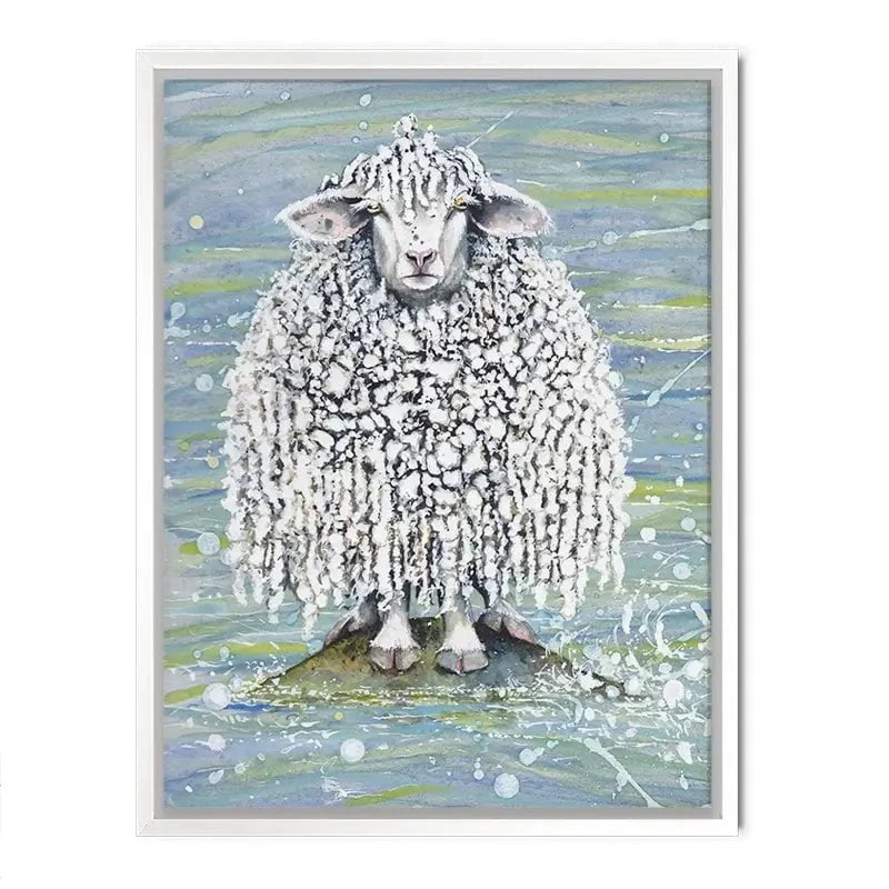 Ethel's Seaside Visit Canvas Print Ethel's Seaside Visit Canvas Print wall art product Maggie Vandewalle - Independent