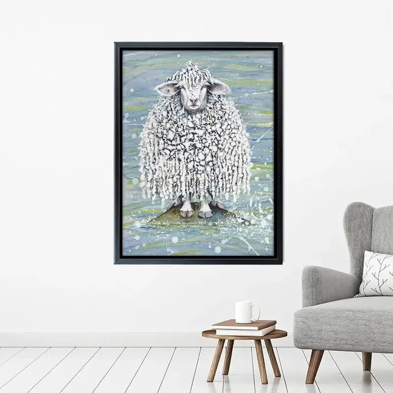 Ethel's Seaside Visit Canvas Print Ethel's Seaside Visit Canvas Print wall art product Maggie Vandewalle - Independent