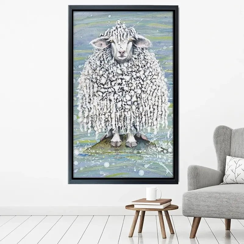 Ethel's Seaside Visit Canvas Print Ethel's Seaside Visit Canvas Print wall art product Maggie Vandewalle - Independent