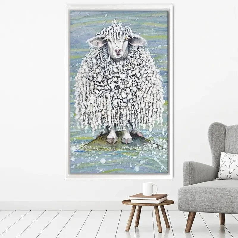 Ethel's Seaside Visit Canvas Print Ethel's Seaside Visit Canvas Print wall art product Maggie Vandewalle - Independent