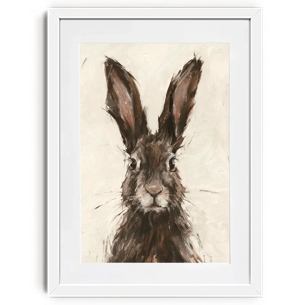 European Hare Framed Art Print European Hare Framed Art Print wall art product Ethan Harper