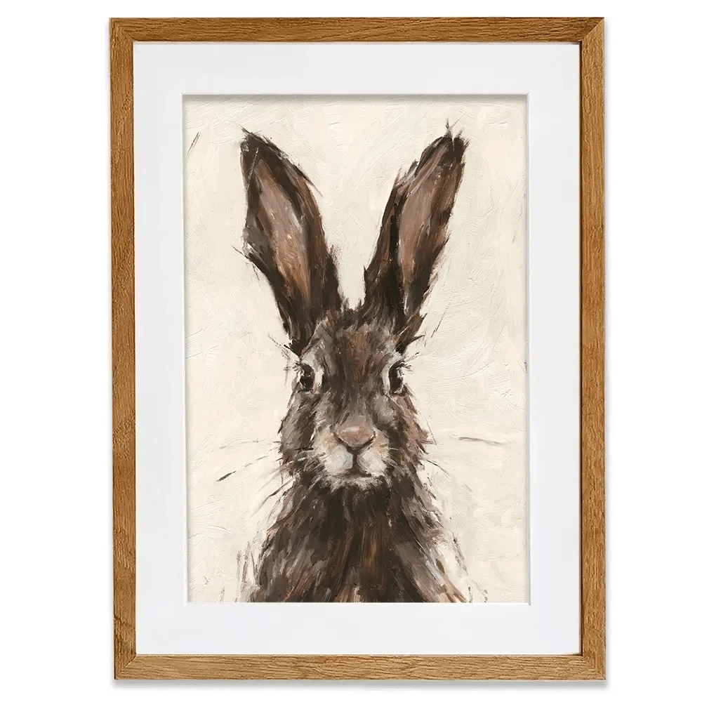 European Hare Framed Art Print European Hare Framed Art Print wall art product Ethan Harper