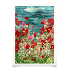 Evening Wildflowers Art Print Evening Wildflowers Art Print wall art product Charlotte Anna Reed