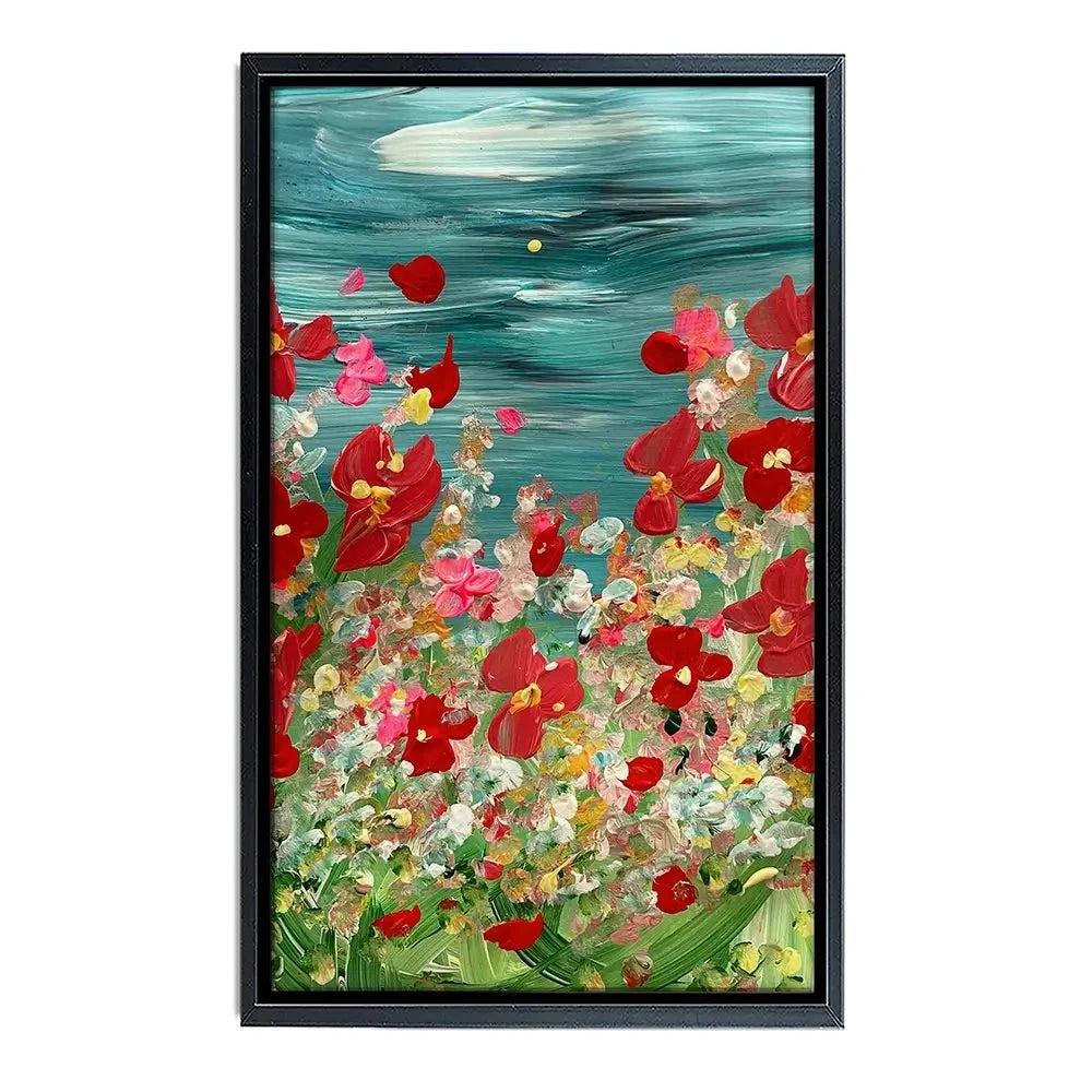 Evening Wildflowers Canvas Print Evening Wildflowers Canvas Print wall art product Charlotte Anna Reed