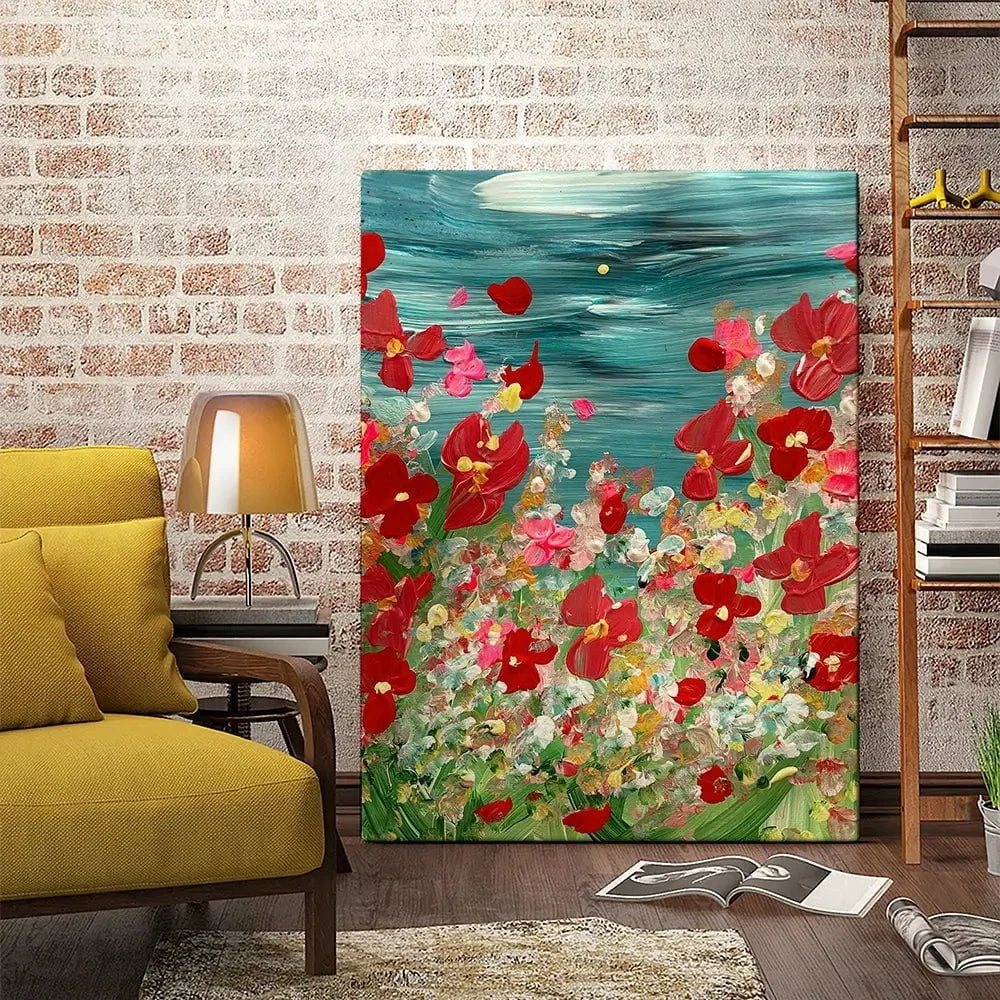 Evening Wildflowers Canvas Print Evening Wildflowers Canvas Print wall art product Charlotte Anna Reed