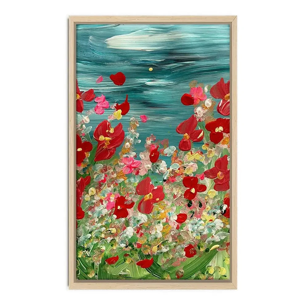 Evening Wildflowers Canvas Print Evening Wildflowers Canvas Print wall art product Charlotte Anna Reed