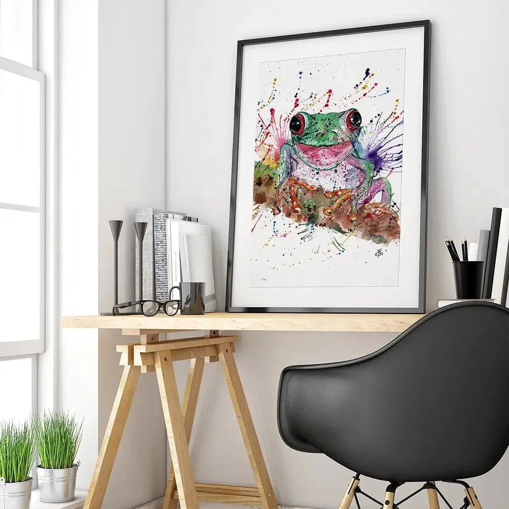 Fabulous Frog Framed Art Print Fabulous Frog Framed Art Print wall art product Jamie Taylor