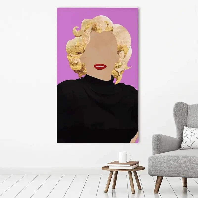 Faceless Marilyn Monroe Canvas Print Faceless Marilyn Monroe Canvas Print wall art product Sarah Manovski