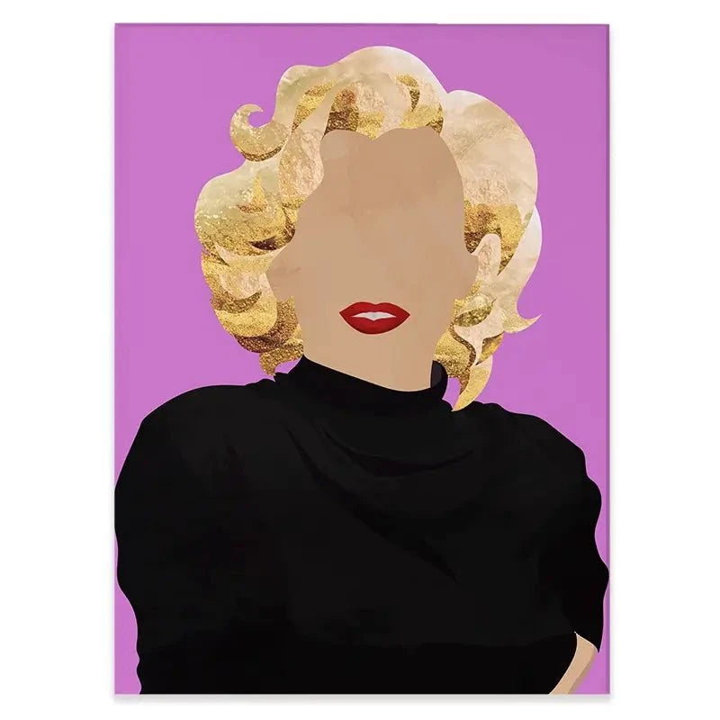 Faceless Marilyn Monroe Canvas Print Faceless Marilyn Monroe Canvas Print wall art product Sarah Manovski