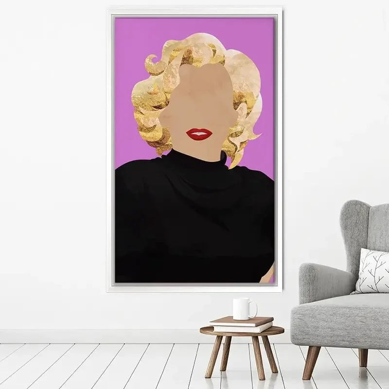 Faceless Marilyn Monroe Canvas Print Faceless Marilyn Monroe Canvas Print wall art product Sarah Manovski