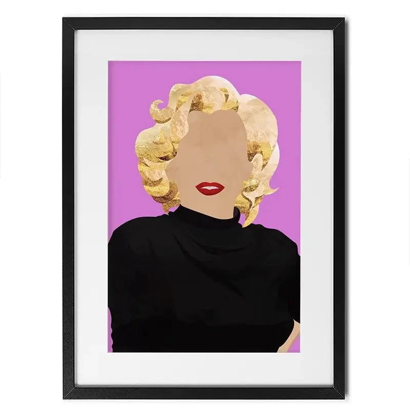 Faceless Marilyn Monroe Framed Art Print Faceless Marilyn Monroe Framed Art Print wall art product Sarah Manovski