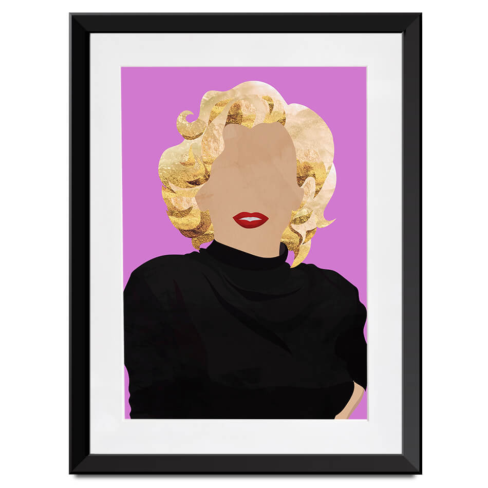 Faceless Marilyn Monroe Framed Art Print Faceless Marilyn Monroe Framed Art Print wall art product Sarah Manovski