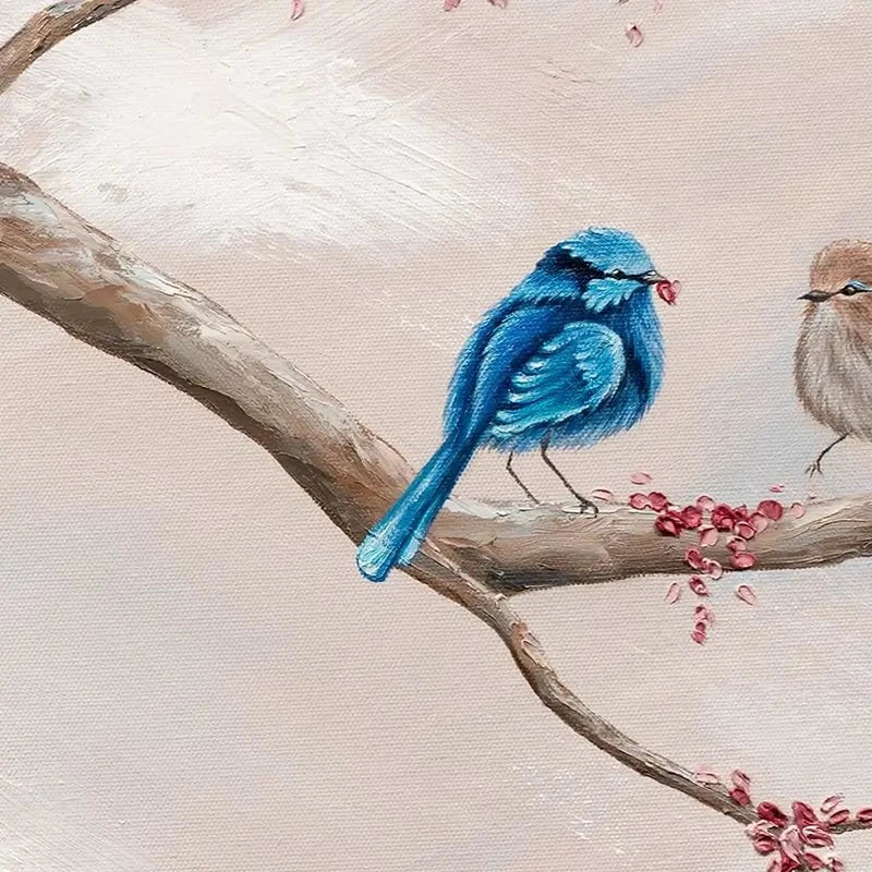 Fairy Wren Adventures Art Print Fairy Wren Adventures Art Print wall art product Isabella Karolewicz