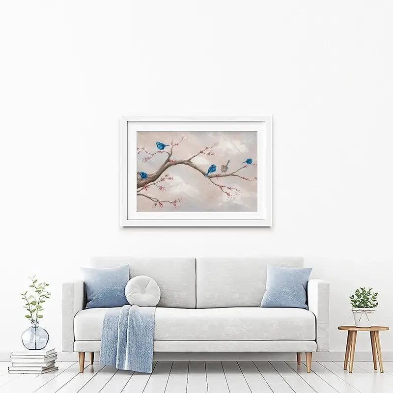 Fairy Wren Adventures Framed Art Print Fairy Wren Adventures Framed Art Print wall art product Isabella Karolewicz