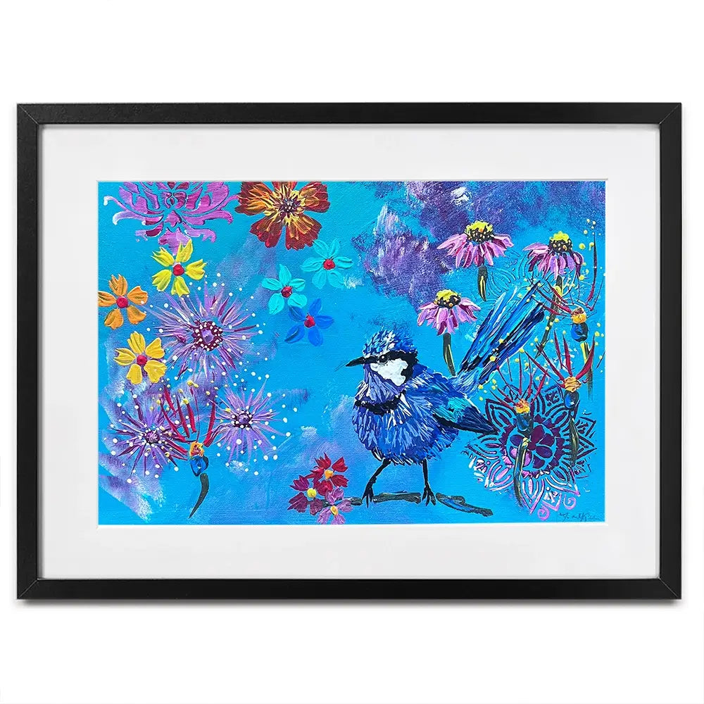 Fairy Wren Framed Art Print Fairy Wren Framed Art Print wall art product Jo Mulligan