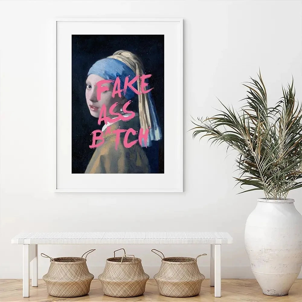 Fake Ass Framed Art Print Fake Ass Framed Art Print wall art product Art Print Shop