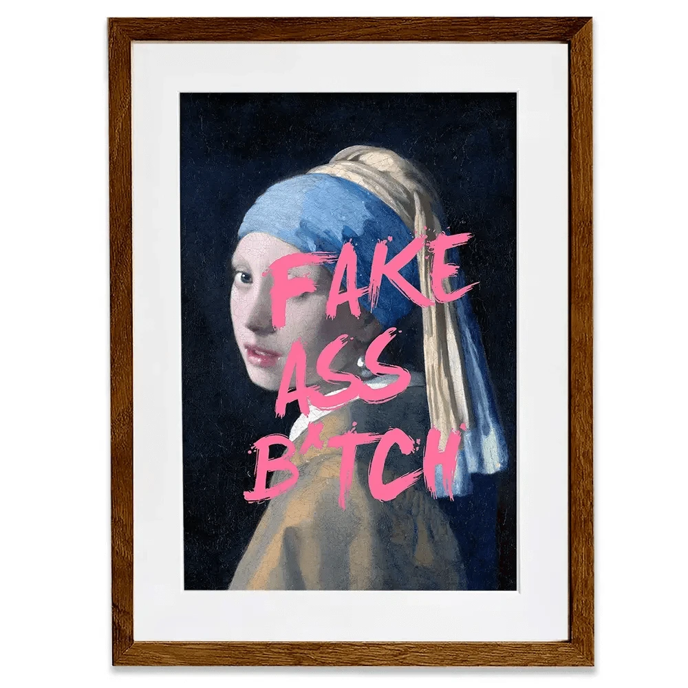 Fake Ass Framed Art Print Fake Ass Framed Art Print wall art product Art Print Shop