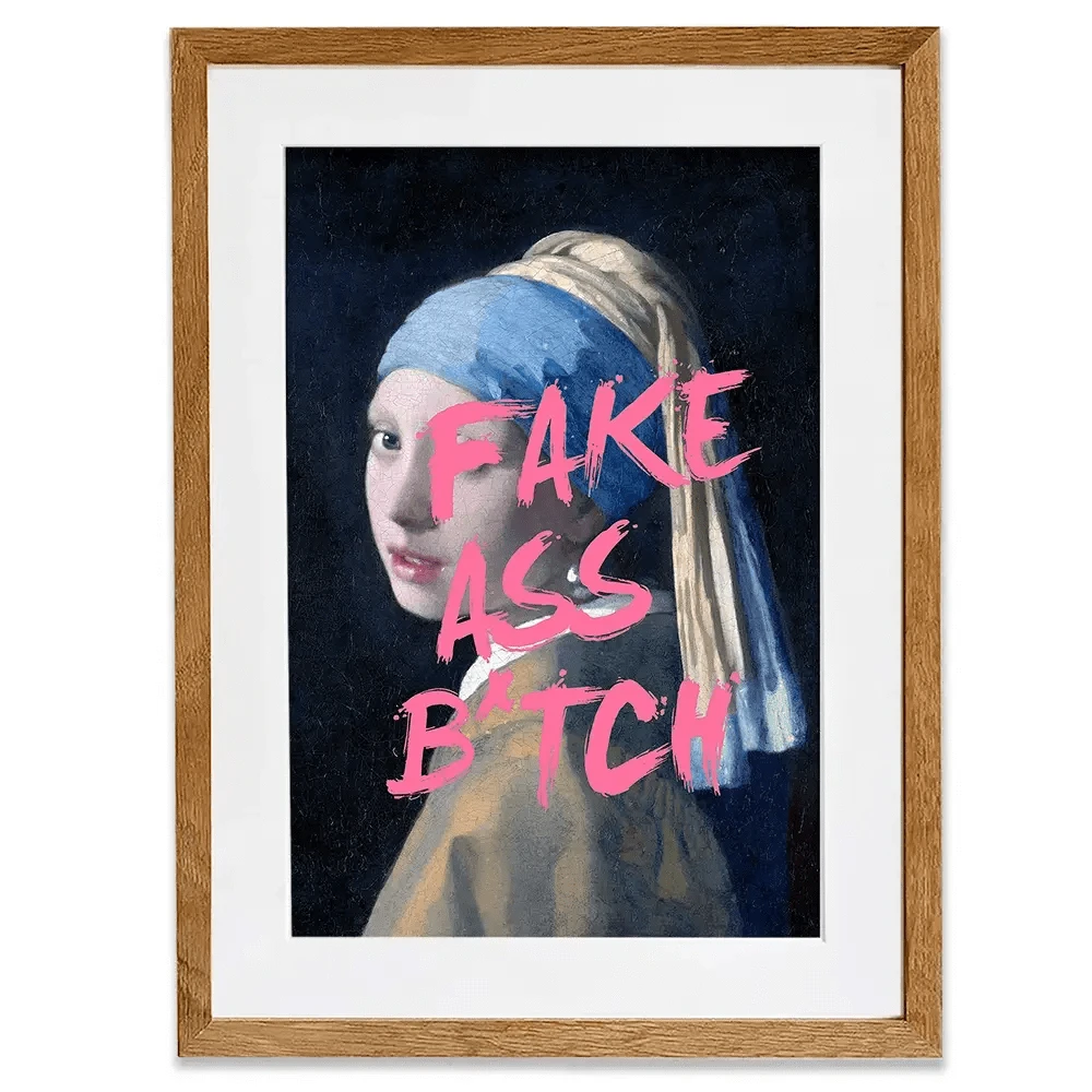 Fake Ass Framed Art Print Fake Ass Framed Art Print wall art product Art Print Shop
