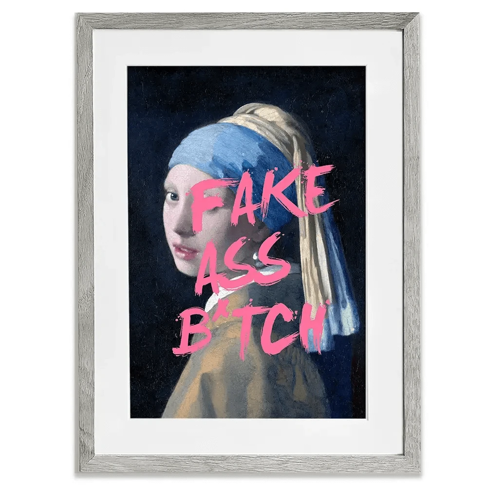 Fake Ass Framed Art Print Fake Ass Framed Art Print wall art product Art Print Shop