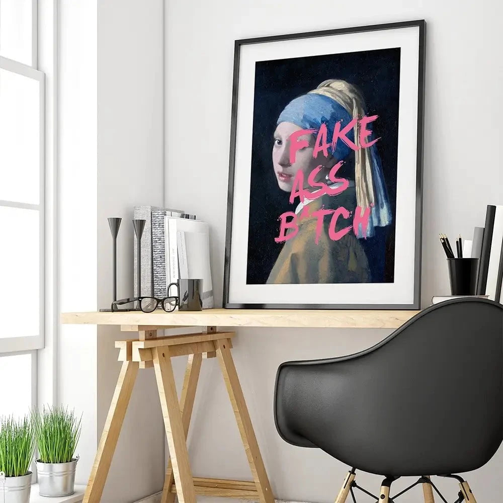Fake Ass Framed Art Print Fake Ass Framed Art Print wall art product Art Print Shop