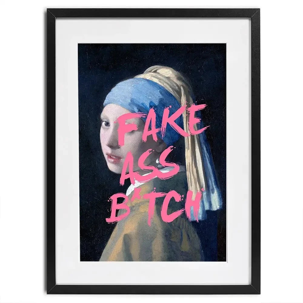 Fake Ass Framed Art Print Fake Ass Framed Art Print wall art product Art Print Shop