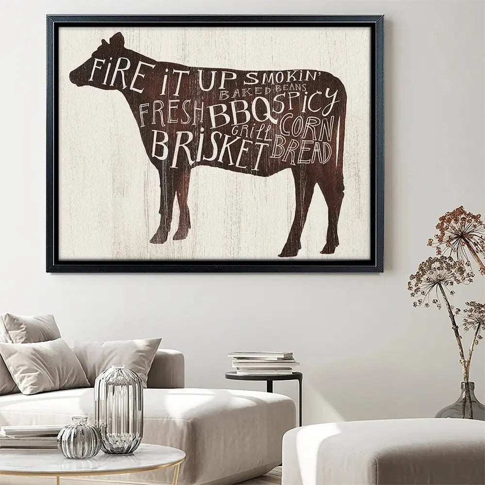 Farmhouse BBQ 2 Canvas Print Farmhouse BBQ 2 Canvas Print wall art product Victoria Borges