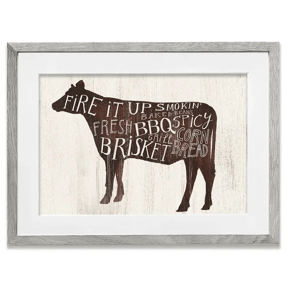 Farmhouse BBQ 2 Framed Art Print Farmhouse BBQ 2 Framed Art Print wall art product Victoria Borges