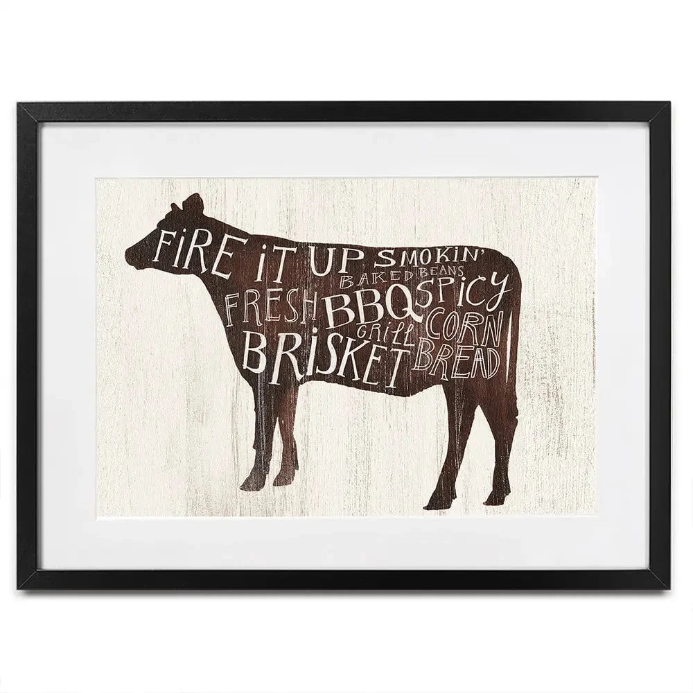 Farmhouse BBQ 2 Framed Art Print Farmhouse BBQ 2 Framed Art Print wall art product Victoria Borges