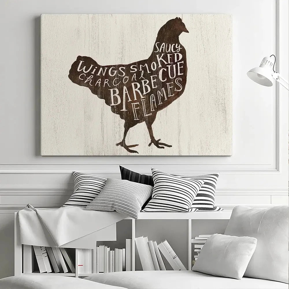 Farmhouse BBQ 3 Canvas Print Farmhouse BBQ 3 Canvas Print wall art product Victoria Borges