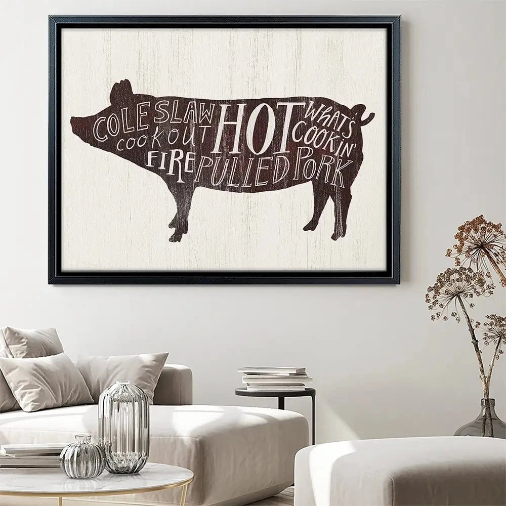 Farmhouse BBQ 4 Canvas Print Farmhouse BBQ 4 Canvas Print wall art product Art Print Shop