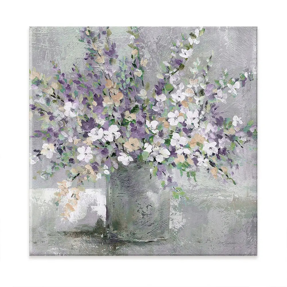 Farmhouse Lavender Oversized Square Canvas Print Farmhouse Lavender Oversized Square Canvas Print wall art product Carol Robinson