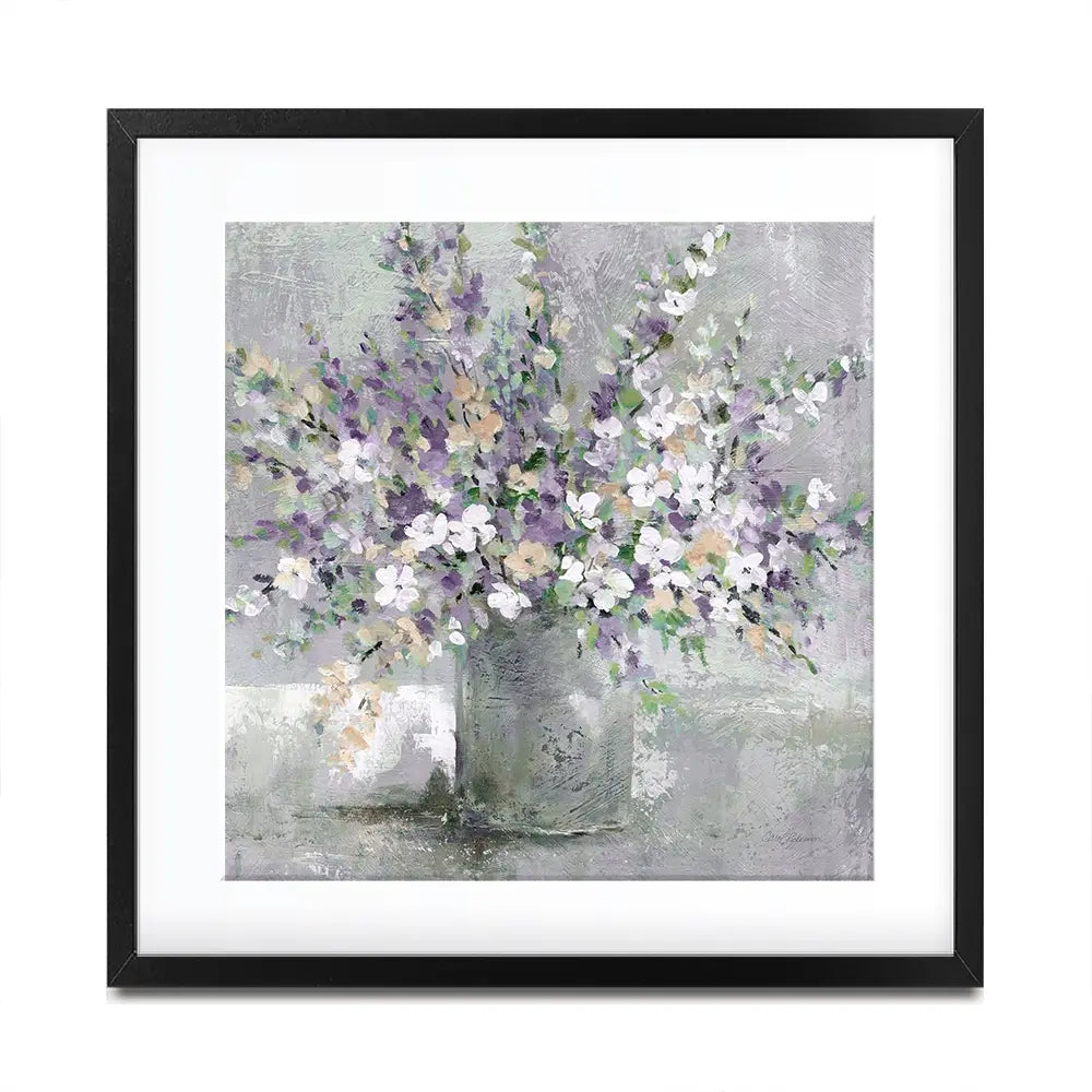 Farmhouse Lavender Square Framed Art Print Farmhouse Lavender Square Framed Art Print wall art product Carol Robinson