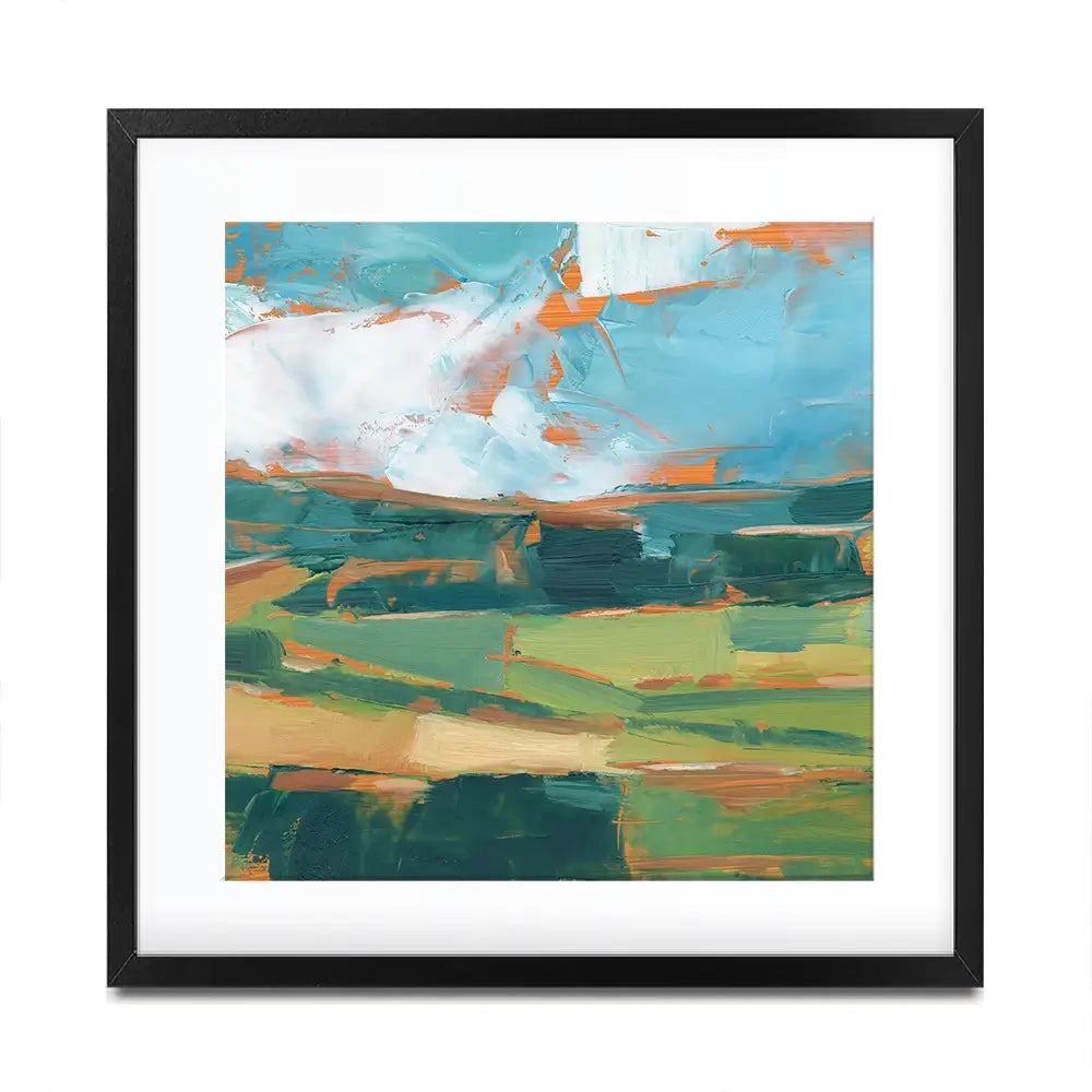 Farmland Vista Square Framed Art Print Farmland Vista Square Framed Art Print wall art product Art Print Shop