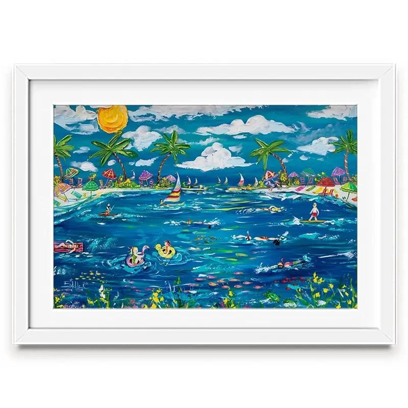 Feels Like Summer Framed Art Print Feels Like Summer Framed Art Print wall art product Estelle Grengs - Independent