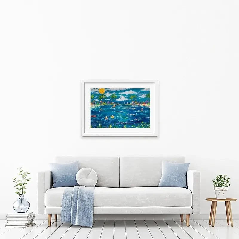 Feels Like Summer Framed Art Print Feels Like Summer Framed Art Print wall art product Estelle Grengs - Independent