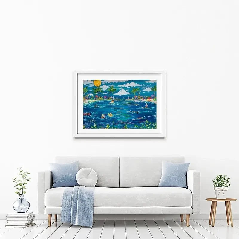 Feels Like Summer Framed Art Print Feels Like Summer Framed Art Print wall art product Estelle Grengs - Independent