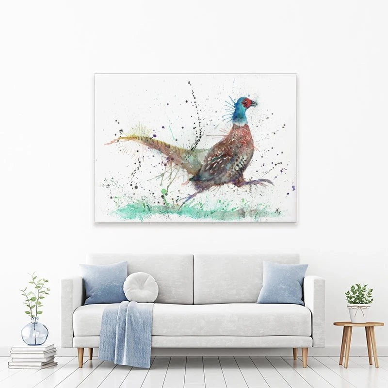Fez The Pheasant Canvas Print Fez The Pheasant Canvas Print wall art product Jamie Taylor