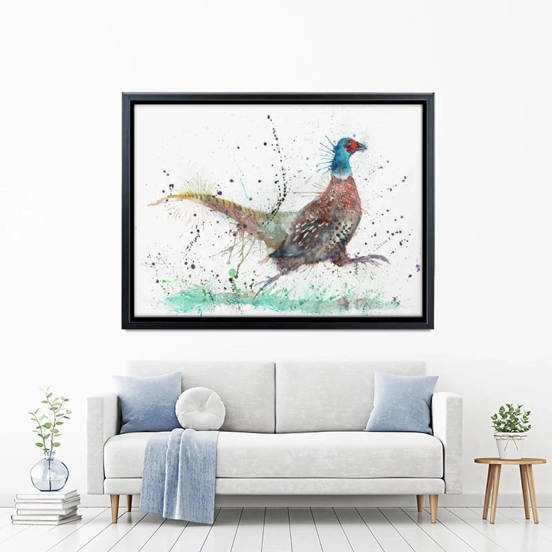 Fez The Pheasant Canvas Print Fez The Pheasant Canvas Print wall art product Jamie Taylor