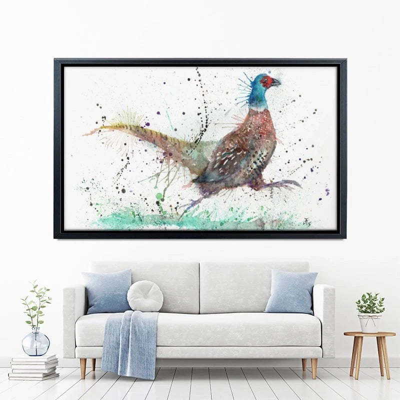 Fez The Pheasant Canvas Print Fez The Pheasant Canvas Print wall art product Jamie Taylor