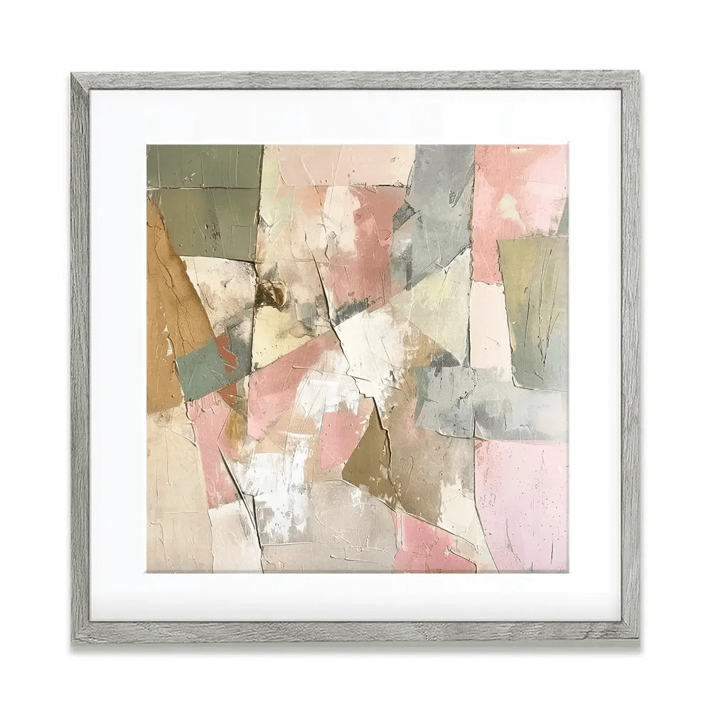 Field Mosaics Square Framed Art Print Field Mosaics Square Framed Art Print wall art product Svetlana Aleynikova