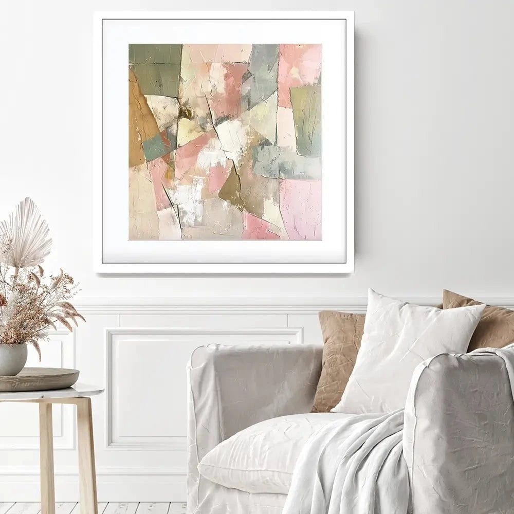 Field Mosaics Square Framed Art Print Field Mosaics Square Framed Art Print wall art product Svetlana Aleynikova