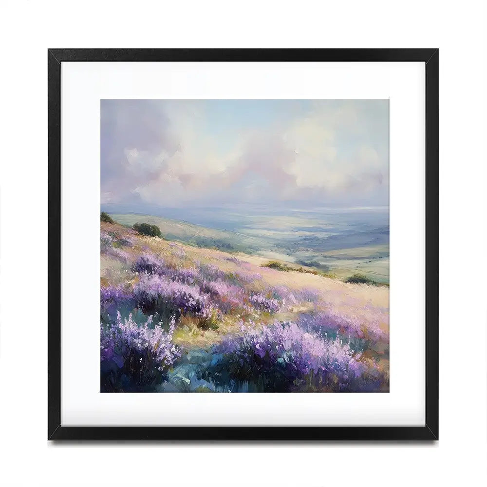 Fields Of Lavender Square Framed Art Print Fields Of Lavender Square Framed Art Print wall art product Tanya Ocean
