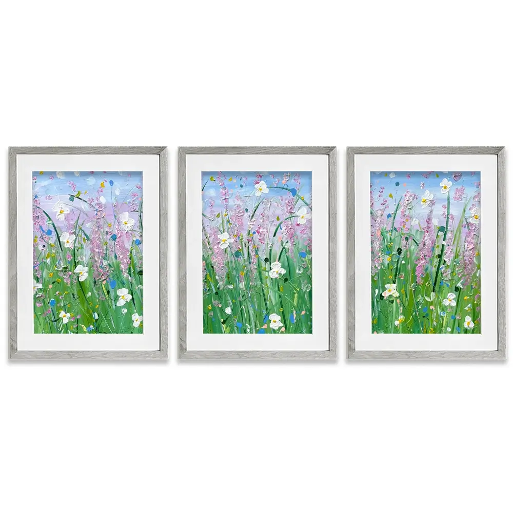 Fields Of Summer Framed Art Print Trio Fields Of Summer Framed Art Print Trio wall art product Charlotte Anna Reed