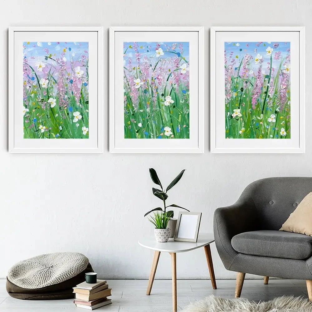 Fields Of Summer Framed Art Print Trio Fields Of Summer Framed Art Print Trio wall art product Charlotte Anna Reed