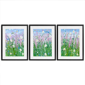Fields Of Summer Framed Art Print Trio Fields Of Summer Framed Art Print Trio wall art product Charlotte Anna Reed