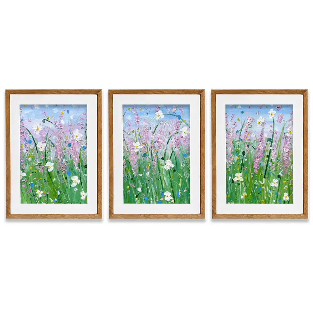 Fields Of Summer Framed Art Print Trio Fields Of Summer Framed Art Print Trio wall art product Charlotte Anna Reed