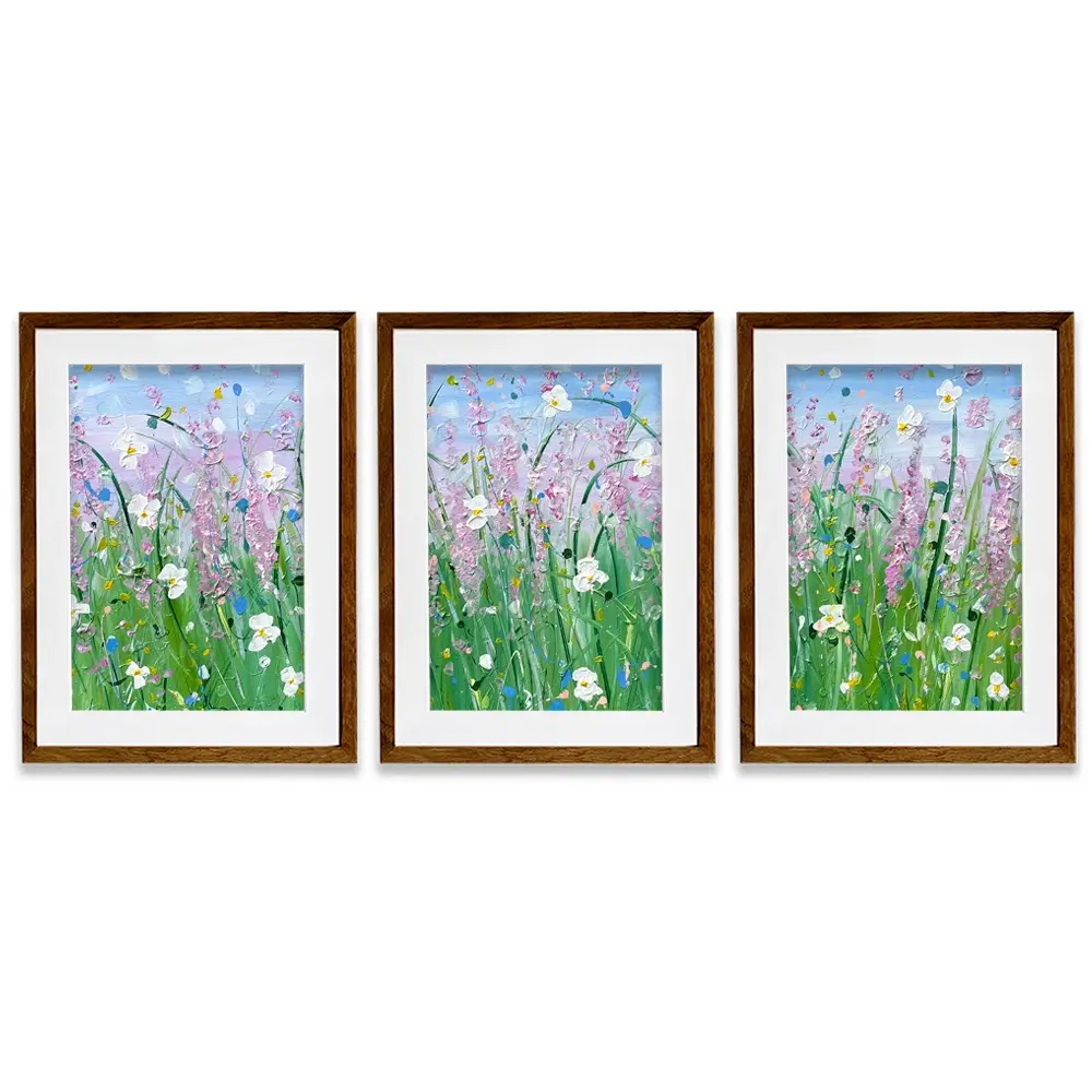 Fields Of Summer Framed Art Print Trio Fields Of Summer Framed Art Print Trio wall art product Charlotte Anna Reed