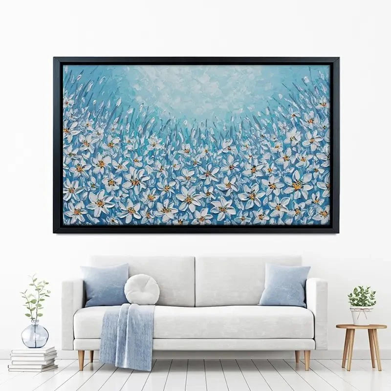 Filled With White Flowers Canvas Print Filled With White Flowers Canvas Print wall art product Olga Tkachyk