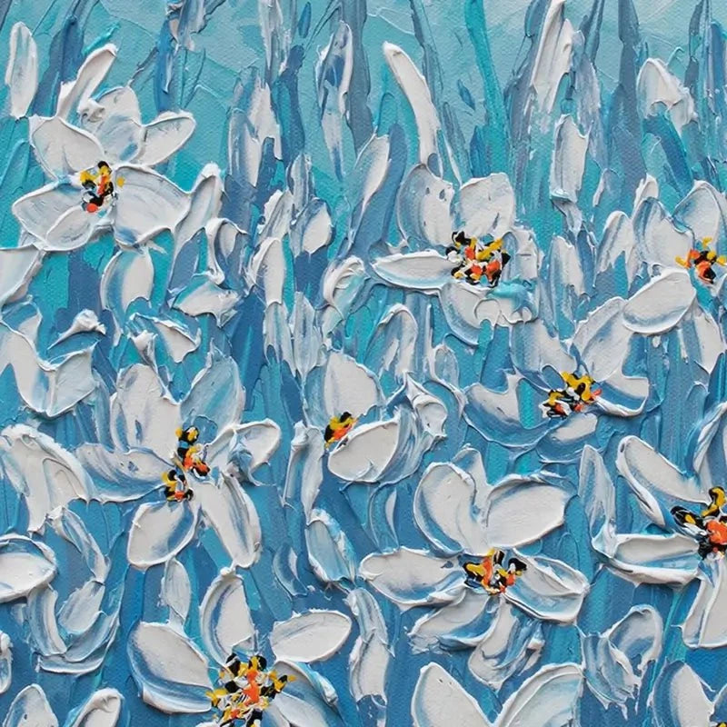 Filled With White Flowers Canvas Print Filled With White Flowers Canvas Print wall art product Olga Tkachyk